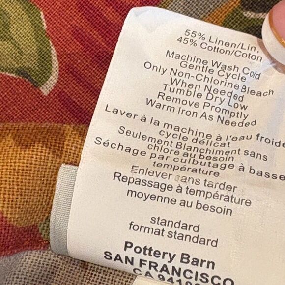 Pottery Barn Vanessa Floral Palampore Duvet Cover Red Queen 2 Std Shams 3PCS Set - Picture 8 of 10